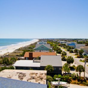 fall weather on Litchfield Beach in Pawleys Island