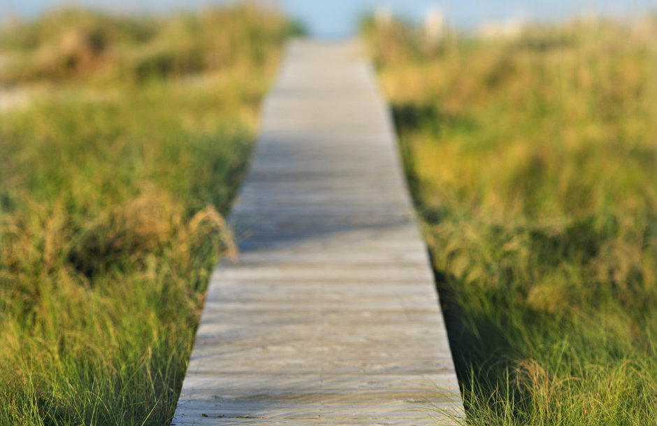 Public beach access.