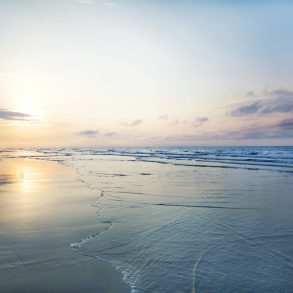Beach at sunrise.