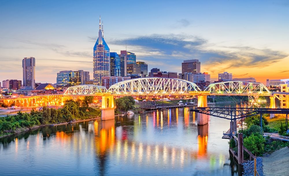 Nashville, Tennessee, USA downtown skyline